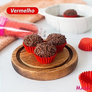 100 Forminha de Papel N° 5 Vermelha Mago