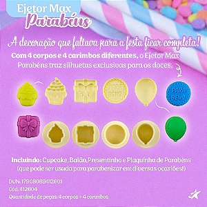 Kit Para Ejetor Max Parabéns Bluestar 1 ejetor  (Blue Star)