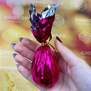 100 FOLHA METALIZADA  PARA MINI OVO DE PÁSCOA 20 A 50G PINK
