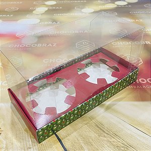 10 Caixa P 2 Mini Panetone100G Tampa De Acetato COD 1543  (Natal Jango 2023 )