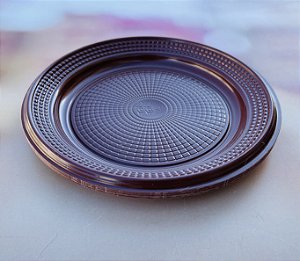 10 Pratinhos Para Bolo  15 Cm - Redondo Biodegradável - marrom (Triktrik)