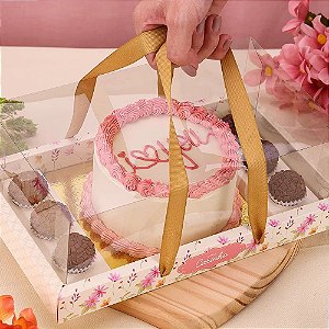 10 Caixa Bentô Cake C/ Base Laminada + 6 Doces CHARMOSA 4195 (MÃES E NAMORADOS JANGO 2024)