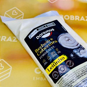 Bisnaga 1,01 kg de Recheio e Cobertura Cremosa de Leite em pó  LEITINHO - D4364 (DOREMUS)