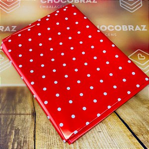 10 Toalhas P/ Mesa Festa POA VERMELHO/BRANCO Bopp Perola  78x78 INOVE