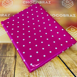 10 Toalhas P/ Mesa Festa POA PINK/BRANCO Bopp Perola  78x78 INOVE