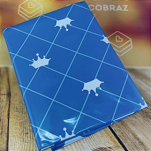 10 Toalhas P/ Mesa Festa COROA AZUL Bopp Perola  78x78 INOVE