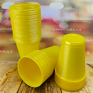 50 COPO 200ML AMARELO PEROLADO BELLO FESTAS