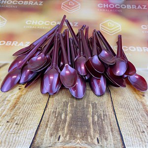 50 COLHER SOBREMESA PS VINHO BORDO BELLO FESTAS