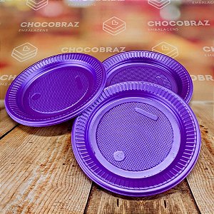 10 PRATO PS 15 RASO ROXO PEROLADO BELLO FESTAS