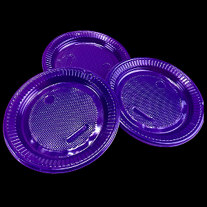 10 PRATO PS 15 RASO NEON ROXO BELLO FESTAS