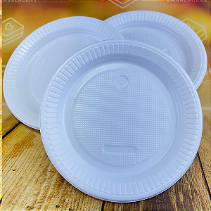 10 PRATO PS 15 RASO BRANCO BELLOCOPO