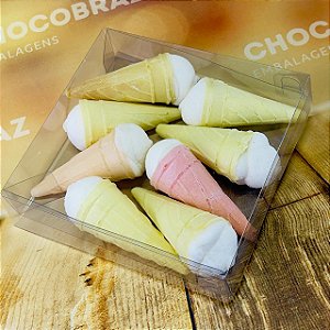 10 CAIXA P/ SLICE CAKE TRANSPARENTE - 11x2,5x12 ID5286 (IDEIA) ESSENCIAL