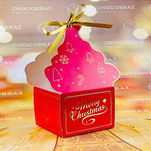 5 CACHEPOT CAIXA PANETONE ARVORE - NATAL CLASSICO  ID5153  (NATAL IDEIA 2024)