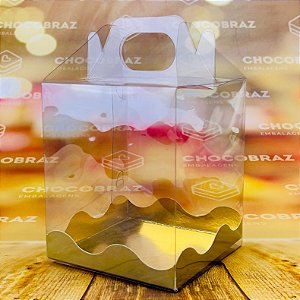 10 CAIXA P/ MINI PANETONE MALETA CRISTAL 10X10 NATAL ENCANTADO ID5230 (NATAL IDEIA 2024)