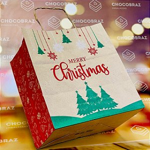 10 SACOLA  NATAL KRAFT (PPQL) - NATAL KRAFT ID5094 (NATAL IDEIA 2024)