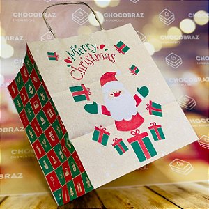 10 SACOLA NATAL (PPQL) - NATAL KRAFT NOEL ID5093 (NATAL IDEIA 2024)