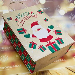 10 SACOLA  NATAL (P) - NATAL KRAFT NOEL ID5091 (NATAL IDEIA 2024)