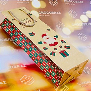 5 SACOLA P/ BEBIDA  NATAL KRAFT ID5088 (NATAL IDEIA 2024)