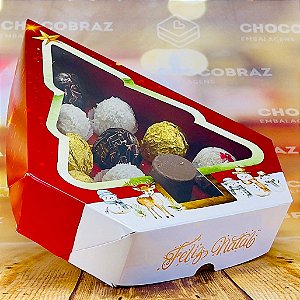 5 CAIXA 12 DOCES C/ VISOR ARVORE - NATAL ENCANTADO ID5183  (NATAL IDEIA 2024)