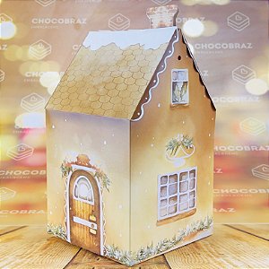 5 CAIXA PANETONE CASA - NATAL ENCANTADO ID5187  (NATAL IDEIA 2024)