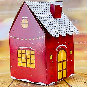 10 CAIXA CASINHA P/ DOCES - NATAL NOEL ID5109 (NATAL IDEIA 2024)