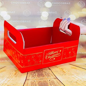5 CESTA NATAL CAIXOTE (G) - NATAL CLASSICO ID5158  (NATAL IDEIA 2024)