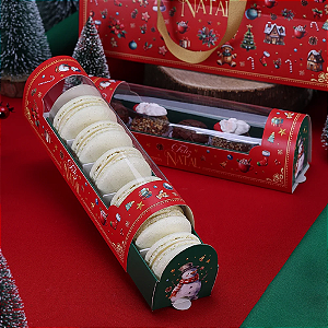 10 Caixa para 6 Macarrons ou 5 doces + 2 berço Quebra Nozes 4404 (JANGO NATAL 2024)