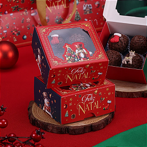 10 Caixa para 4 Doces com Berço Quebra Nozes 4399 (JANGO NATAL 2024)