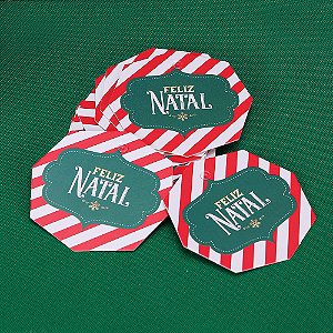 20 Tags Octagonal Noite Feliz 4437 (JANGO NATAL 2024)