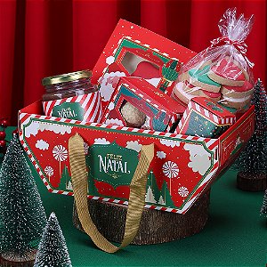 5 Cesta C/ Alça Noite Feliz 4345 (JANGO NATAL 2024)