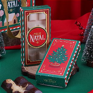 10 Caixa para Barra 150g com Visor Noite Feliz 4294 (JANGO NATAL 2024)