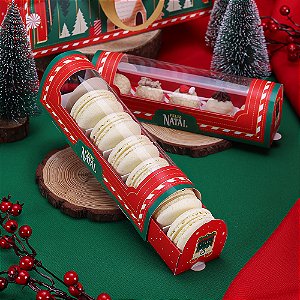 10 Caixa para 6 Macarrons ou 5 doces + 2 berço Noite Feliz 4355 (JANGO NATAL 2024)