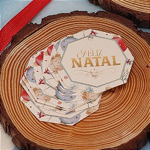 20 Tags Octagonal Celebração 4455 (JANGO NATAL 2024)
