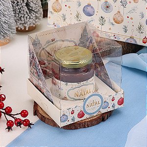 10 Caixa para Mini Panetone 100g com Tampa de Acetato Celebração 4269 (JANGO NATAL 2024)