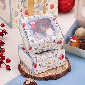 10 Caixa para 4 Doces com Berço Celebração 4252 (JANGO NATAL 2024)
