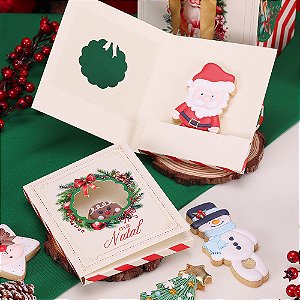 10 Cartão para Biscoitos de Natal Bom Velhinho 4328 (JANGO NATAL 2024)