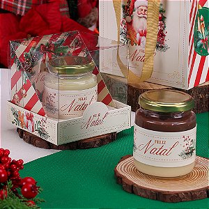 10 Caixa para Mini Panetone 100g com Tampa de Acetato Bom Velhinho 4268 (JANGO NATAL 2024)