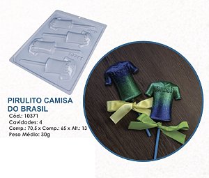 Forma  Bwb Simples Pirulito Camisa Do Brasil Futebol  Copa Do Mundo Cod 10371  ( BWB SIMPLES )