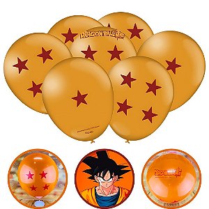 25 BALÃO BEXIGA FESTA  DRAGON BALL  n°9 FESTCOLOR