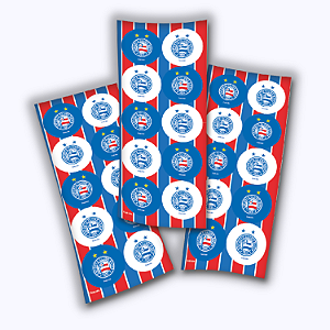 30 ADESIVO FUTEBOL BAHIA OFICIAL  REDONDO FESTCOLOR
