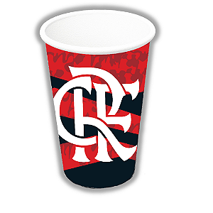 8 COPO PAPEL 200ML FLAMENGO FESTCOLOR