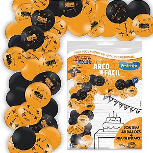KIT ARCO FACIL DE BALOES NARUTO  n°9 48 UN + 1 FITA ARCO  FESTCOLOR