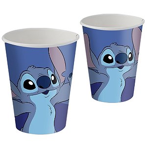 8 COPO PAPEL FESTA  STITCH NEW  200ML FESTCOLOR