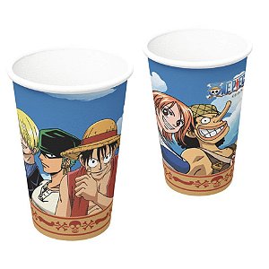 8 COPO PAPEL FESTA  ONE PIECE  200ML FESTCOLOR