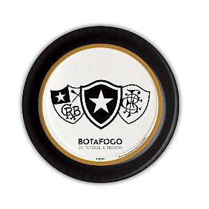 8 PRATO FESTA  BOTAFOGO OFICIAL DE PAPEL 18 CM FESTCOLOR