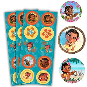 30 ADESIVO MOANA  BABY REDONDO REGINA