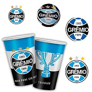 8 COPO PAPEL FESTA  GREMIO  180ML REGINA