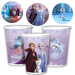 8 COPO PAPEL FESTA  FROZEN DISNEY 180ML REGINA