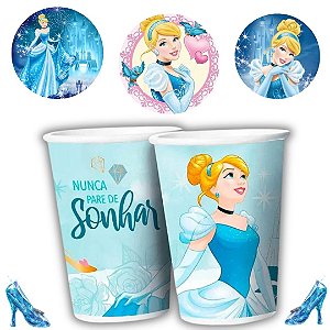 8 COPO PAPEL FESTA  CINDERELA 180ML REGINA