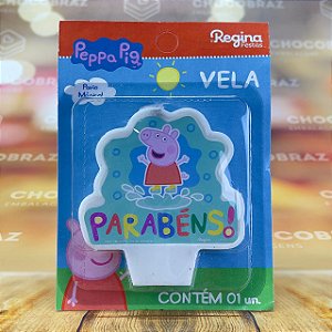 VELA  ANIVERSARIO FESTA PEPPA PIG REGINA
